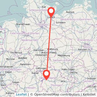 Lübeck Eisenach Mitfahrgelegenheit Karte
