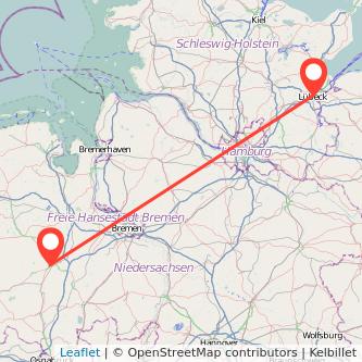 Lübeck Cloppenburg Mitfahrgelegenheit Karte