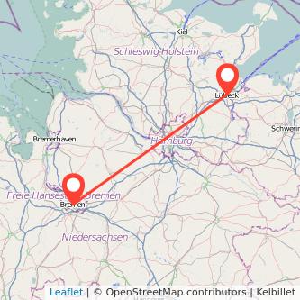 Lübeck Bremen Mitfahrgelegenheit Karte
