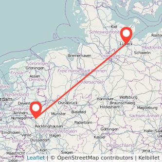 Lübeck Bocholt Mitfahrgelegenheit Karte