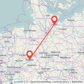Lübeck Bielefeld Mitfahrgelegenheit Karte