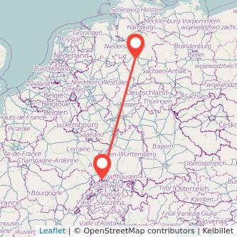 Lörrach Hannover Mitfahrgelegenheit Karte