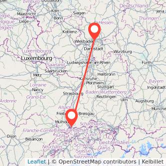 Lörrach Frankfurt am Main Mitfahrgelegenheit Karte
