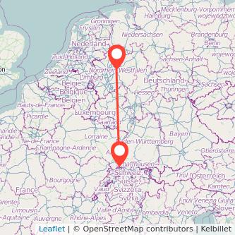 Lörrach Dortmund Mitfahrgelegenheit Karte