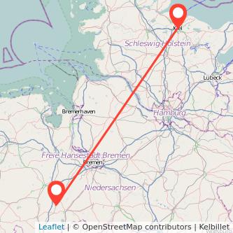 Lohne Kiel Mitfahrgelegenheit Karte