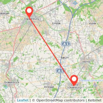 Lohne Cloppenburg Mitfahrgelegenheit Karte