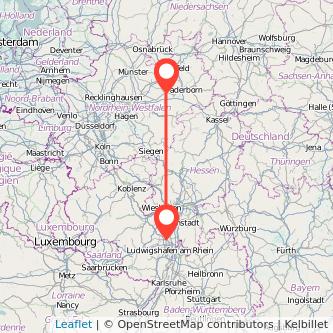 Lippstadt Worms Bahn Karte