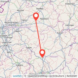 Lippstadt Gießen Mitfahrgelegenheit Karte