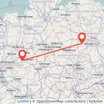Lippstadt Brandenburg an der Havel Bahn Karte