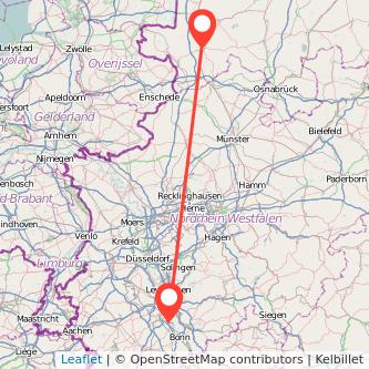 Lingen Wesseling Mitfahrgelegenheit Karte