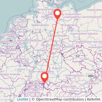 Lindau Ludwigslust Bahn Karte