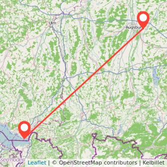 Lindau Friedberg Bahn Karte