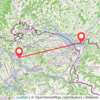 Lindau Zürich Mitfahrgelegenheit Karte