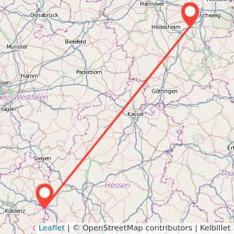 Limburg Salzgitter Mitfahrgelegenheit Karte