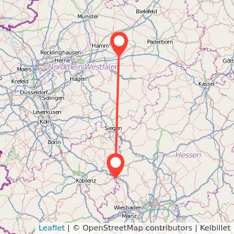 Limburg Soest Bahn Karte