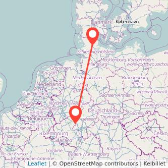 Limburg Schleswig Bahn Karte