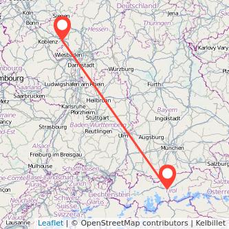 Limburg Innsbruck Bahn Karte