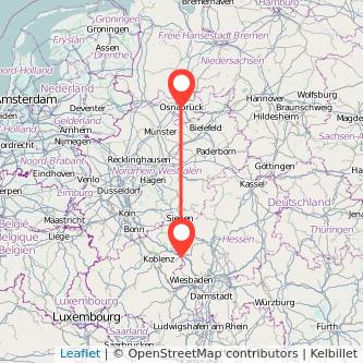 Limburg Osnabrück Bahn Karte