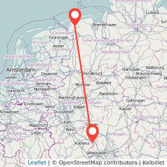 Limburg Marienhafe Bahn Karte