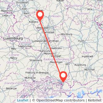 Limburg Lindau Bahn Karte