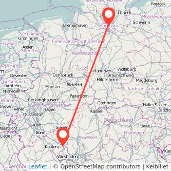 Limburg Hamburg Bahn Karte