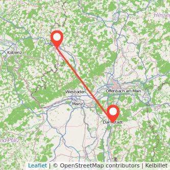 Limburg Darmstadt Bahn Karte