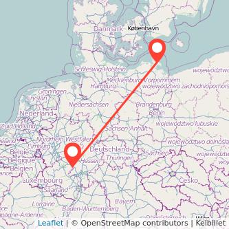 Limburg Bergen auf Rügen Bahn Karte