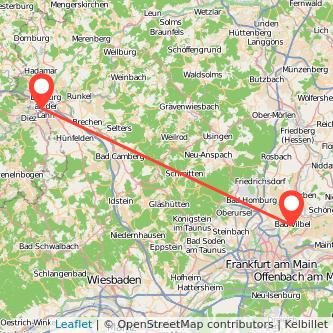 Limburg Bad Vilbel Mitfahrgelegenheit Karte