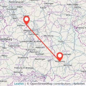 Limburg Augsburg Mitfahrgelegenheit Karte