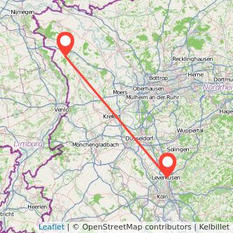 Leverkusen Weeze Mitfahrgelegenheit Karte