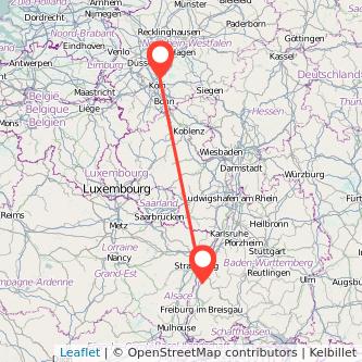 Leverkusen Lahr Mitfahrgelegenheit Karte
