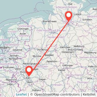 Leverkusen Hamburg Mitfahrgelegenheit Karte
