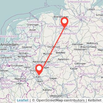Leverkusen Bremen Mitfahrgelegenheit Karte