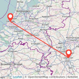 Leverkusen Den Haag Mitfahrgelegenheit Karte
