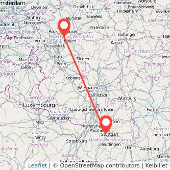 Leonberg Bochum Mitfahrgelegenheit Karte