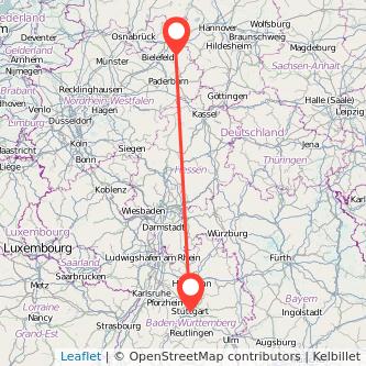 Lemgo Stuttgart Mitfahrgelegenheit Karte