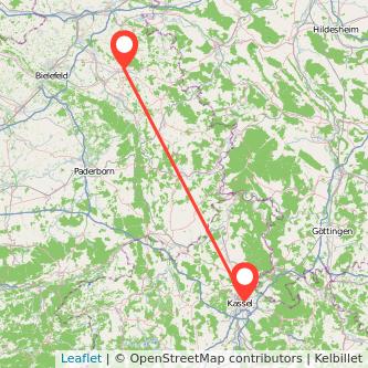 Lemgo Kassel Mitfahrgelegenheit Karte