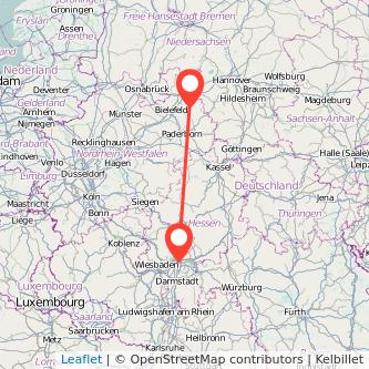 Lemgo Frankfurt am Main Mitfahrgelegenheit Karte