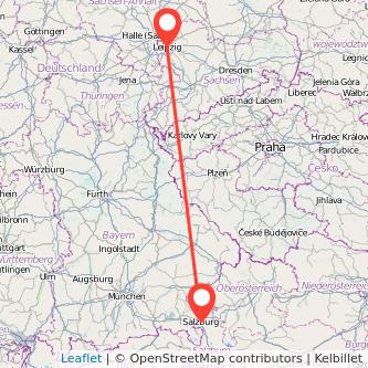 Leipzig Salzburg Mitfahrgelegenheit Karte