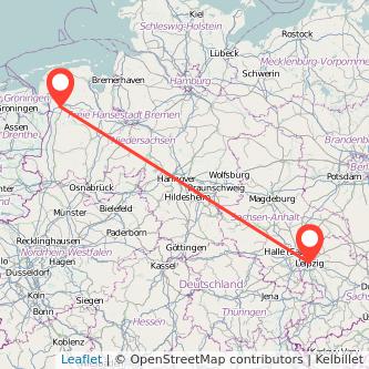 Leipzig Leer Mitfahrgelegenheit Karte