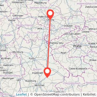 Leipzig Landshut Mitfahrgelegenheit Karte