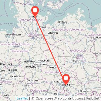 Leipzig Kiel Mitfahrgelegenheit Karte