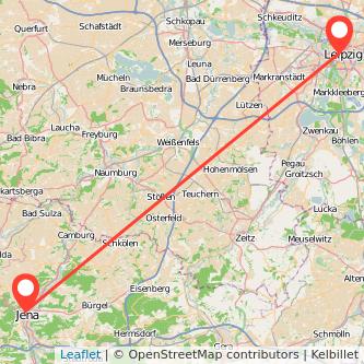 Leipzig Jena Mitfahrgelegenheit Karte