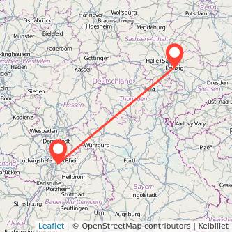 Leipzig Heidelberg Mitfahrgelegenheit Karte