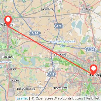 Leipzig Halle Mitfahrgelegenheit Karte