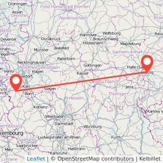 Leipzig Düren Mitfahrgelegenheit Karte