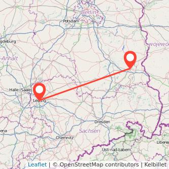 Leipzig Cottbus Mitfahrgelegenheit Karte