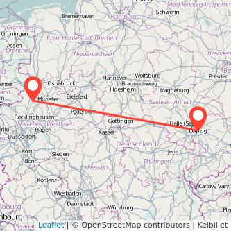 Leipzig Coesfeld Mitfahrgelegenheit Karte