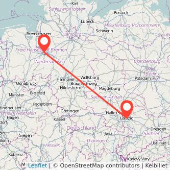 Leipzig Bremen Mitfahrgelegenheit Karte