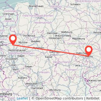 Leipzig Borken Mitfahrgelegenheit Karte